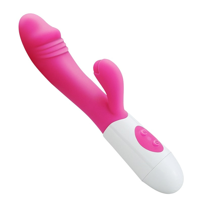 G Spot Dildo Rabbit Vibrator for Women Dual Vibration Silicone Waterproof Female Vagina Clitoris Massager Sex Toys For Women