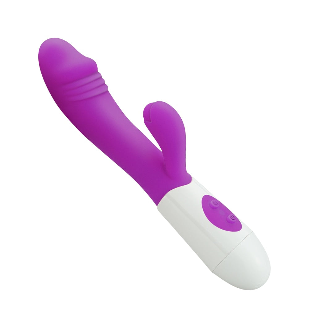 G Spot Dildo Rabbit Vibrator for Women Dual Vibration Silicone Waterproof Female Vagina Clitoris Massager Sex Toys For Women