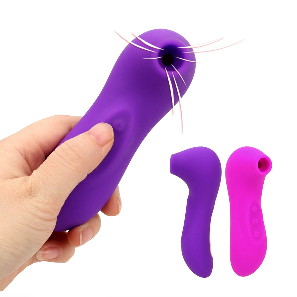 OLO Clit Sucker Vibrator Nipple Sucking Clitoris Vagina Stimulator Sex Oral Licking Blowjob Tongue Vibrating Sex Toys for Women