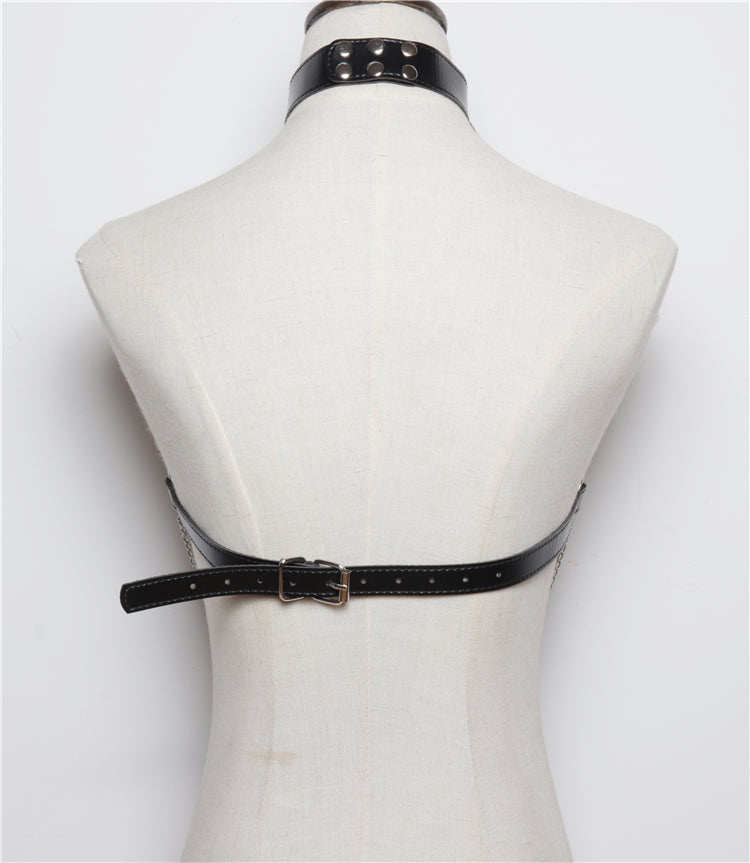 Bondage Waist Harness Bra Cage Chain Belt Straps